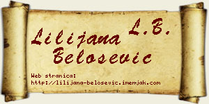 Lilijana Belošević vizit kartica